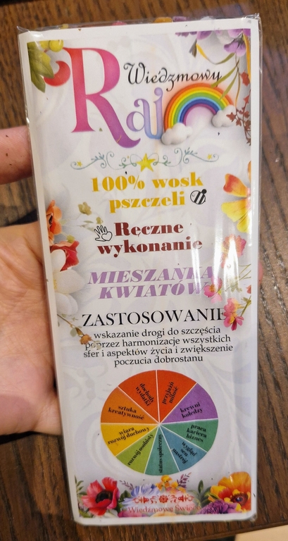 Wiedźmie Świece Rytualne - Alchemiczna Transformacja - Miks Kolorów (Miks Kwiatowy) - Wiedźmowy Raj (2)