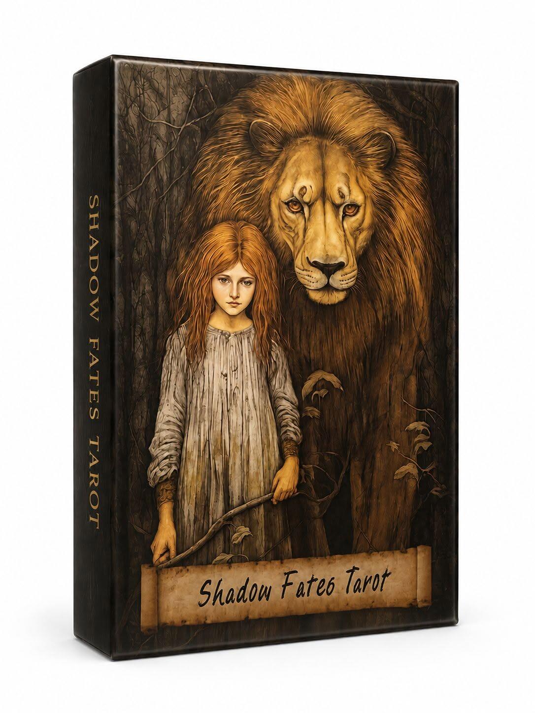 Mroczna i eteryczna talia Shadow Fates Tarot w eleganckim pudełku